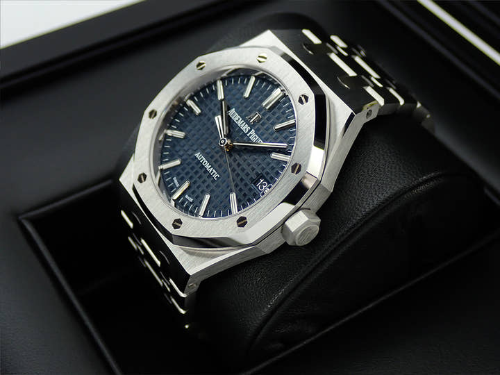 オーデマピゲ ロイヤルオーク Ref.15450ST.OO.1256ST.03 ステンレススチール ブルー文字盤