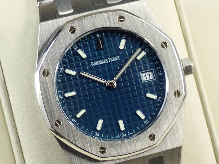 オーデマピゲ ロイヤルオーク クォーツ Ref.57175ST.OO.0789ST.01 ステンレススチール ブルー文字盤
