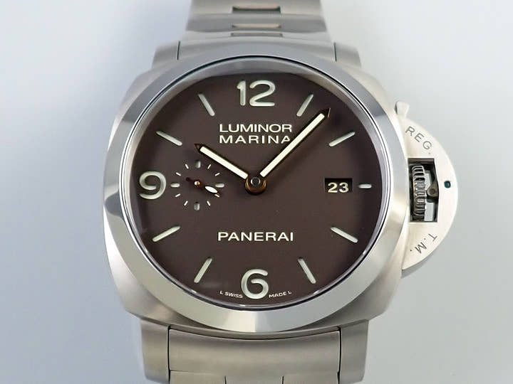 パネライ ルミノール 1950 3デイズ Ref.PAM00352 ブラウン文字盤 中古 RT55LSJL