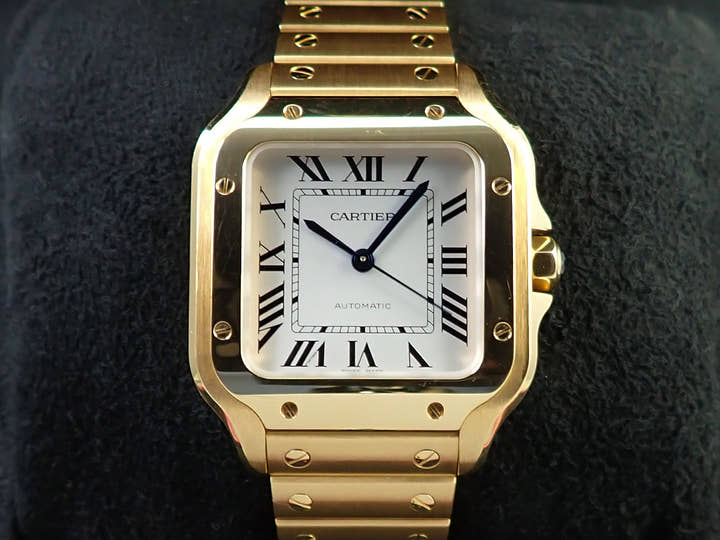 カルティエ サントス ドゥ カルティエ Ref.WGSA0030 シルバー文字盤 美品 L602TVFX