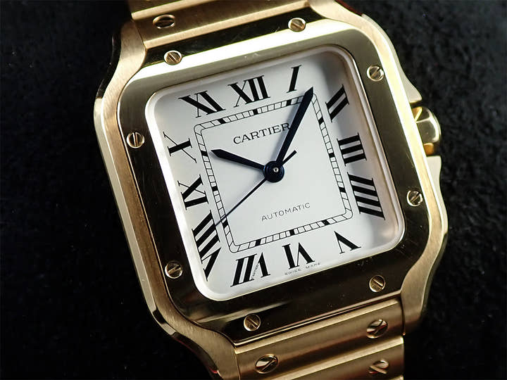カルティエ サントス ドゥ カルティエ Ref.WGSA0030 シルバー文字盤 美品 L602TVFX