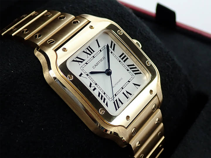 カルティエ サントス ドゥ カルティエ Ref.WGSA0030 シルバー文字盤 美品 L602TVFX