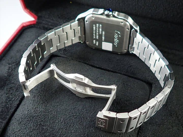 カルティエ サントス ドゥ カルティエ  Ref.W4SA0006 ブルー文字盤 未使用 89U15CM9