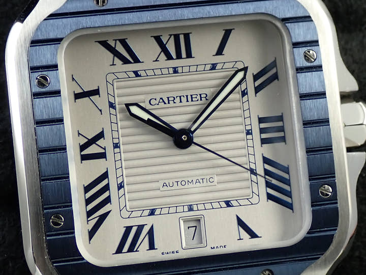 カルティエ サントス ドゥ カルティエ Ref.WSSA0047 シルバー文字盤 美品 4R650432