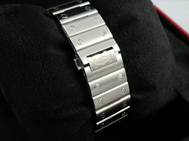 カルティエ サントス ドゥ カルティエ Ref.WSSA0047 シルバー文字盤 美品 4R650432