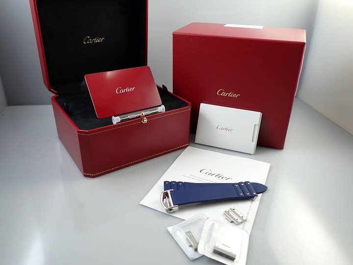 カルティエ サントス ドゥ カルティエ Ref.WSSA0047 シルバー文字盤 美品 4R650432