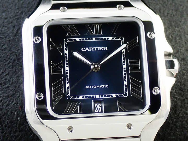 カルティエ サントス ドゥ カルティエ Ref.WSSA0030 ブルー文字盤 美品 282R3WW5