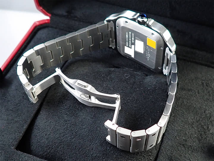 カルティエ サントス ドゥ カルティエ Ref.WSSA0030 ブルー文字盤 美品 282R3WW5