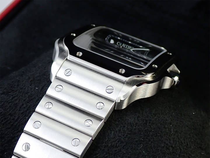 カルティエ サントス ドゥ カルティエ Ref.WSSA0030 ブルー文字盤 美品 282R3WW5