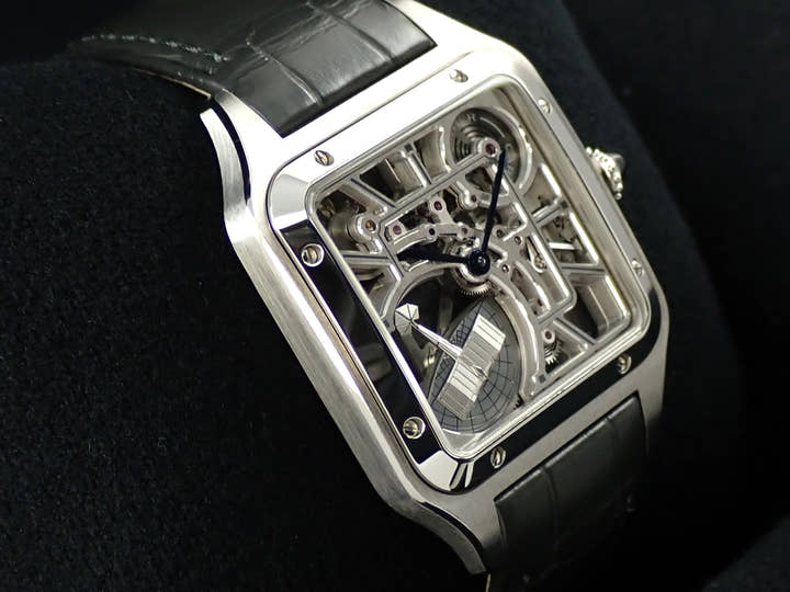 Cartier Santos Dumont Skeleton Ref.WHSA0032 Skeleton Dial Used 24XHHSTP