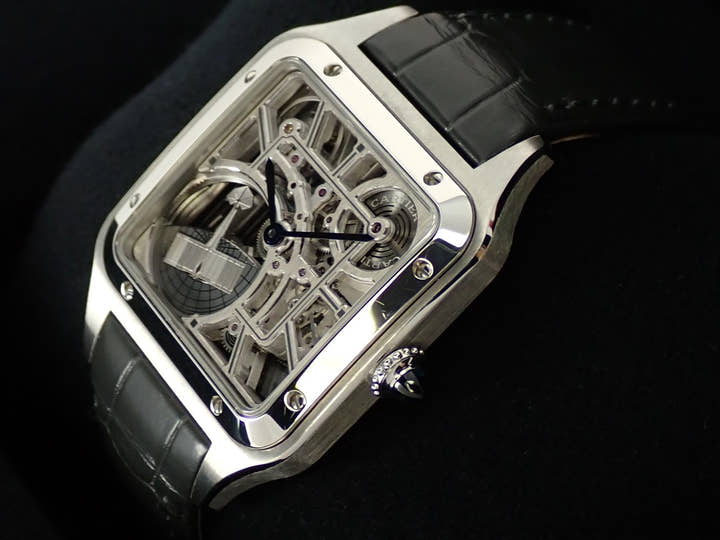 Cartier Santos Dumont Skeleton Ref.WHSA0032 Skeleton Dial Used 24XHHSTP