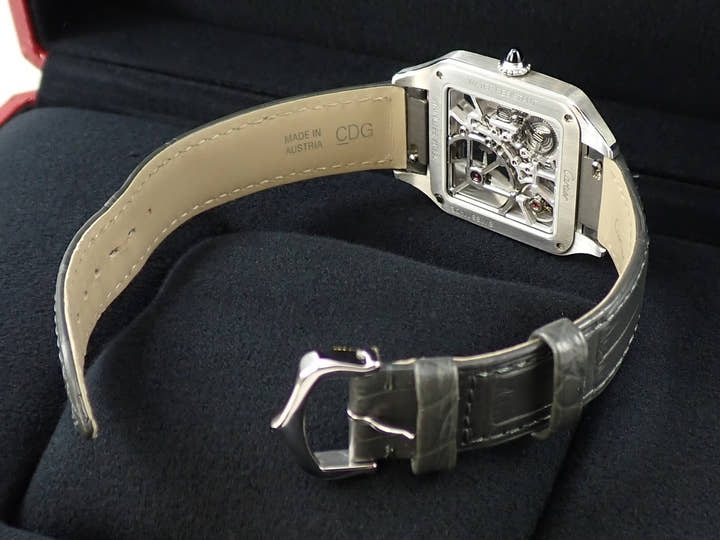 Cartier Santos Dumont Skeleton Ref.WHSA0032 Skeleton Dial Used 24XHHSTP