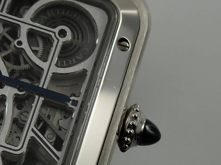 Cartier Santos Dumont Skeleton Ref.WHSA0032 Skeleton Dial Used 24XHHSTP