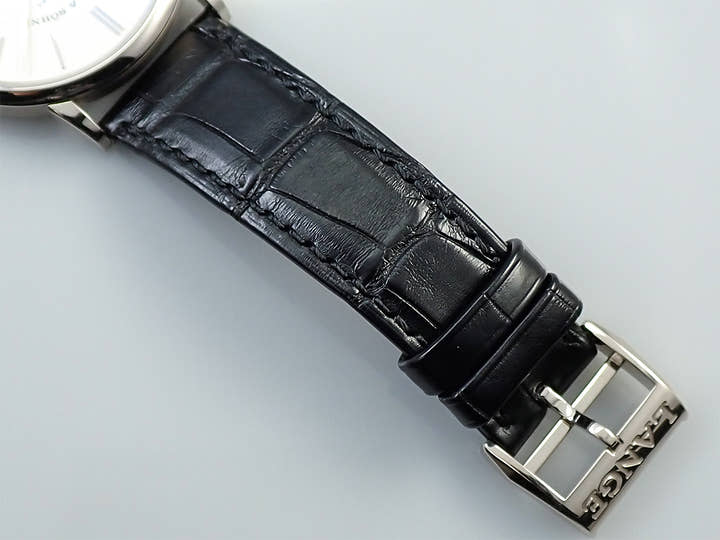 A.ランゲ&ゾーネ サクソニア フラッハ Ref.201.027 シルバー文字盤 美品 66706T1K