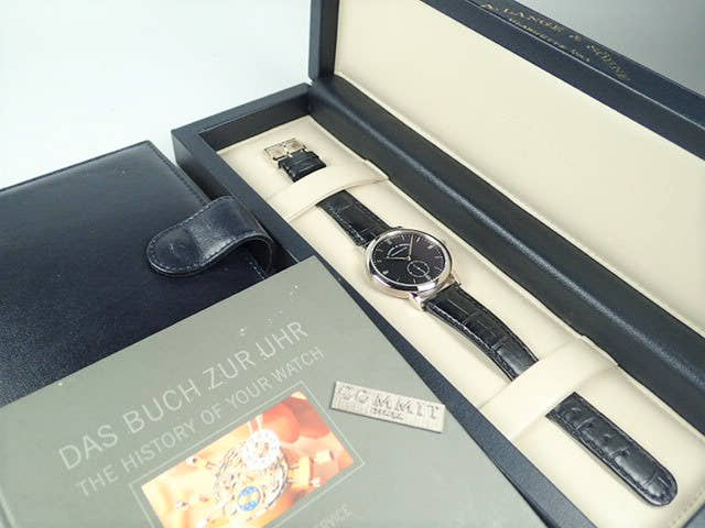 A.ランゲ&ゾーネ サクソニア Ref.215.029 ブラック文字盤 中古 saxonia-4