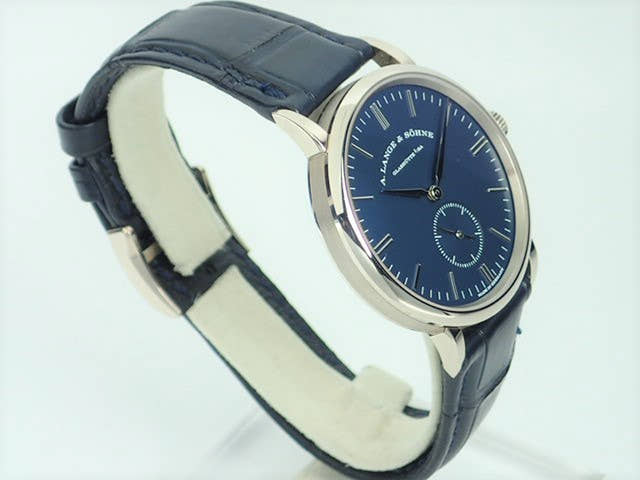 A.ランゲ&ゾーネ サクソニア Ref.219.028 ブルー文字盤 中古 saxonia-6