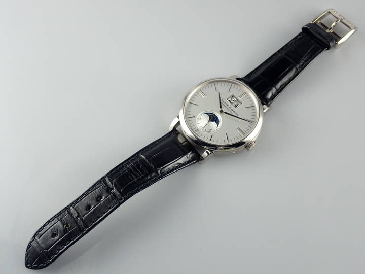A.ランゲ&ゾーネ サクソニア Ref.384.026 シルバー文字盤 中古 saxonia-8