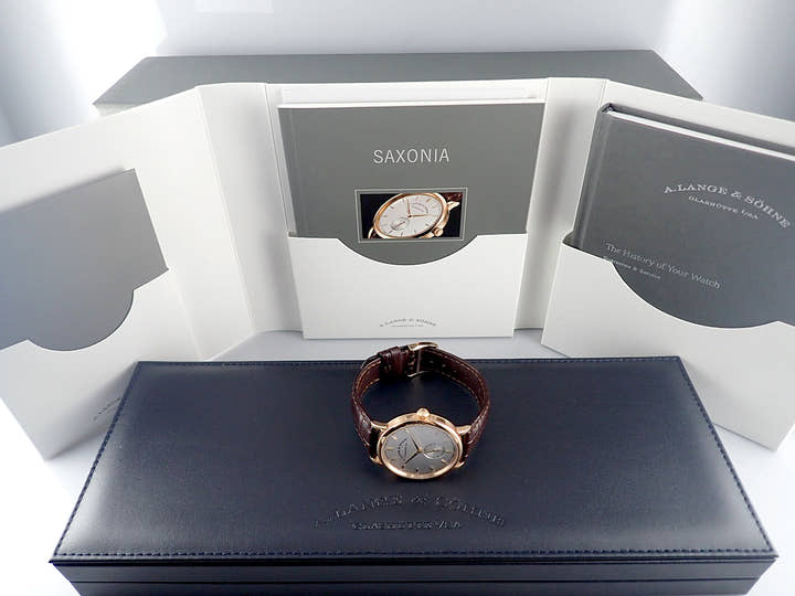 A.ランゲ&ゾーネ サクソニア Ref.216.032 シルバー文字盤 中古 saxonia-9