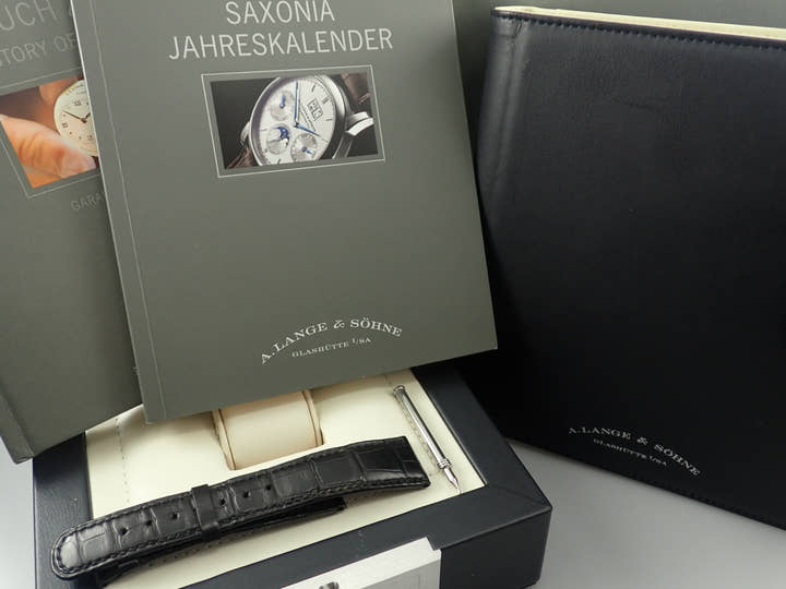 A. Lange & Söhne Saxonia Annual Calendar Ref.330.026E Silver Dial Good Condition 7AM137MS