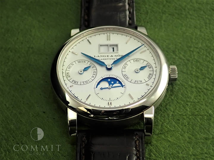 A. Lange & Söhne Saxonia Annual Calendar Ref.330.026E Silver Dial Good Condition 7AM137MS