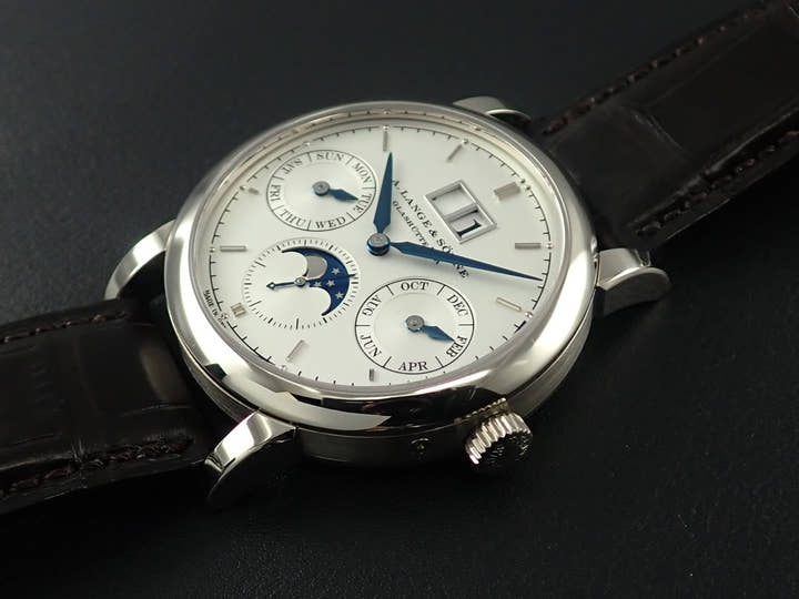 A. Lange & Söhne Saxonia Annual Calendar Ref.330.026E Silver Dial Good Condition 7AM137MS