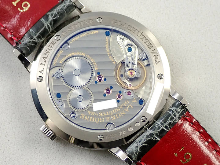 A.ランゲ&ゾーネ サクソニア フラッハ Ref.201.027 シルバー文字盤 美品 HC944790