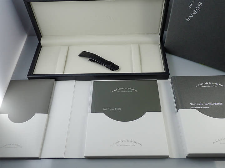 A.ランゲ&ゾーネ サクソニア フラッハ Ref.201.027 シルバー文字盤 美品 HC944790