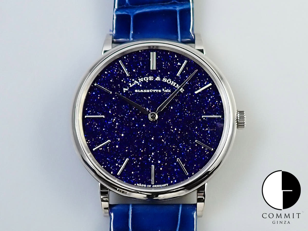 A.ランゲ&ゾーネ サクソニア フラッハ Ref.205.086 コッパーブルー文字盤 未使用 7FL9MMMK