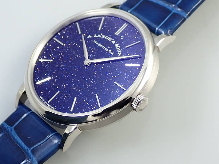A.ランゲ&ゾーネ サクソニア フラッハ Ref.205.086 コッパーブルー文字盤 未使用 7FL9MMMK