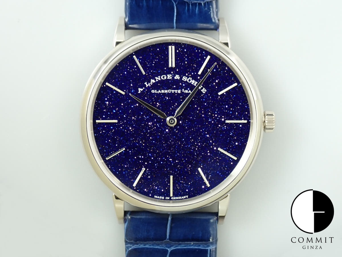 A.ランゲ&ゾーネ サクソニア フラッハ Ref.205.086 コッパーブルー文字盤 中古 32C11L0X