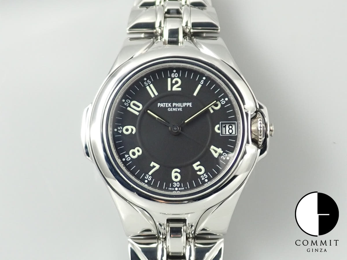 パテックフィリップ スカルプチャー Ref.5091/1A-010 ステンレススチール ブラック文字盤