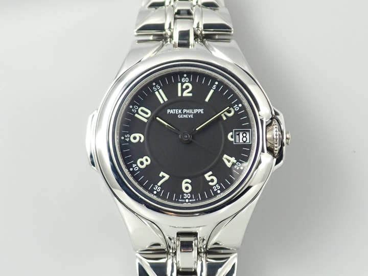 パテックフィリップ スカルプチャー Ref.5091/1A-010 ステンレススチール ブラック文字盤