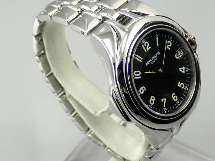 パテックフィリップ スカルプチャー Ref.5091/1A-010 ステンレススチール ブラック文字盤