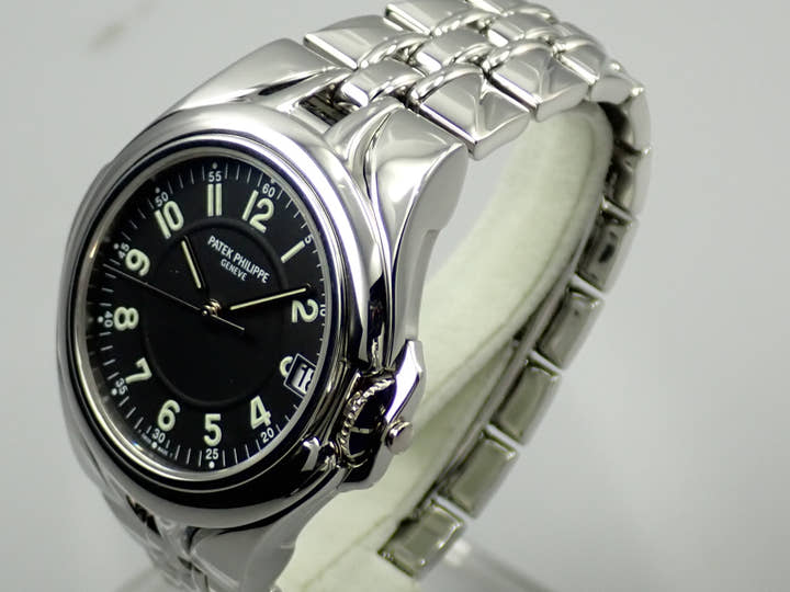パテックフィリップ スカルプチャー Ref.5091/1A-010 ステンレススチール ブラック文字盤
