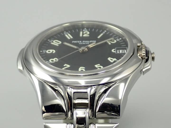 パテックフィリップ スカルプチャー Ref.5091/1A-010 ステンレススチール ブラック文字盤