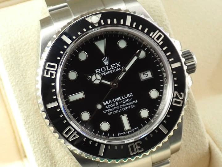 ロレックス シードゥエラー 4000 Ref.116600 ステンレススチール ブラック文字盤
