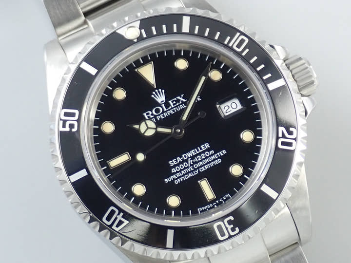ロレックス シードゥエラー Ref.16600 ステンレススチール ブラック文字盤