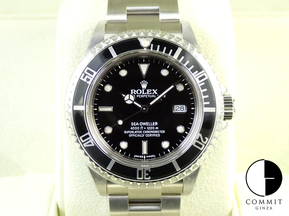 ロレックス シードゥエラー Ref.16600 ステンレススチール ブラック文字盤