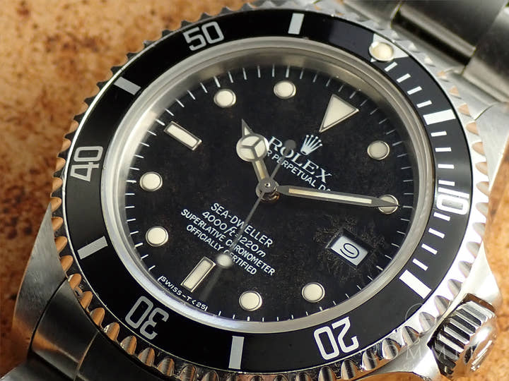 ロレックス シードゥエラー トリプルシックス Ref.16660 ステンレススチール ブラック文字盤