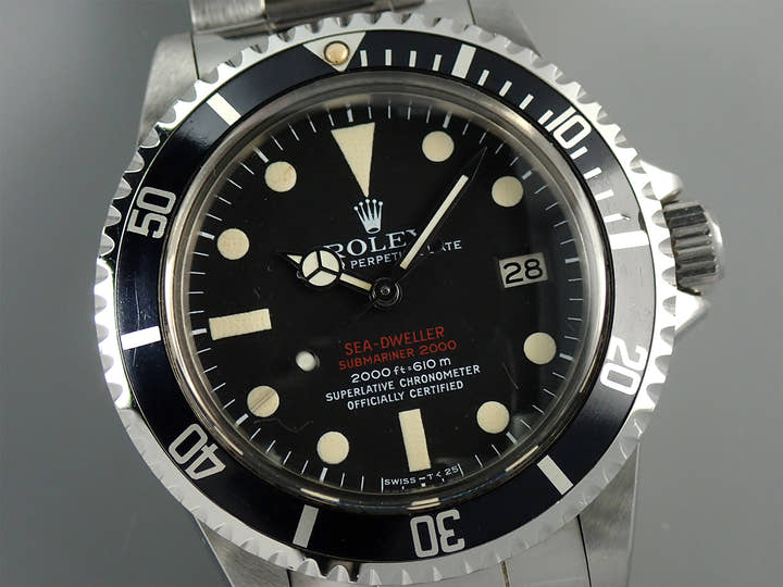 ロレックス シードゥエラー Ref.1665 ステンレススチール ブラック文字盤