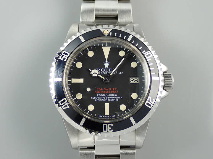 ロレックス シードゥエラー Ref.1665 ステンレススチール ブラック文字盤