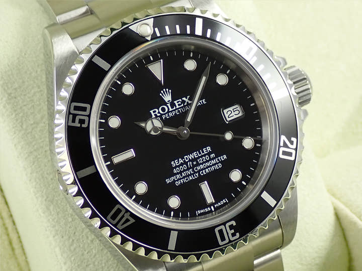 ロレックス シードゥエラー Ref.16600 ステンレススチール ブラック文字盤