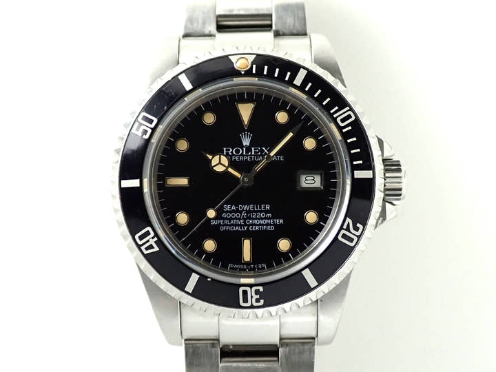 ロレックス シードゥエラー トリプルシックス Ref.16660 ステンレススチール ブラック文字盤