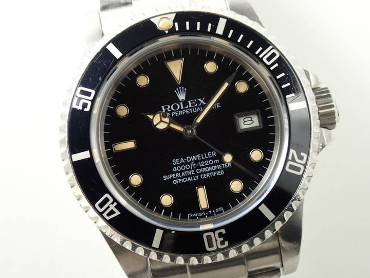 ロレックス シードゥエラー トリプルシックス Ref.16660 ステンレススチール ブラック文字盤