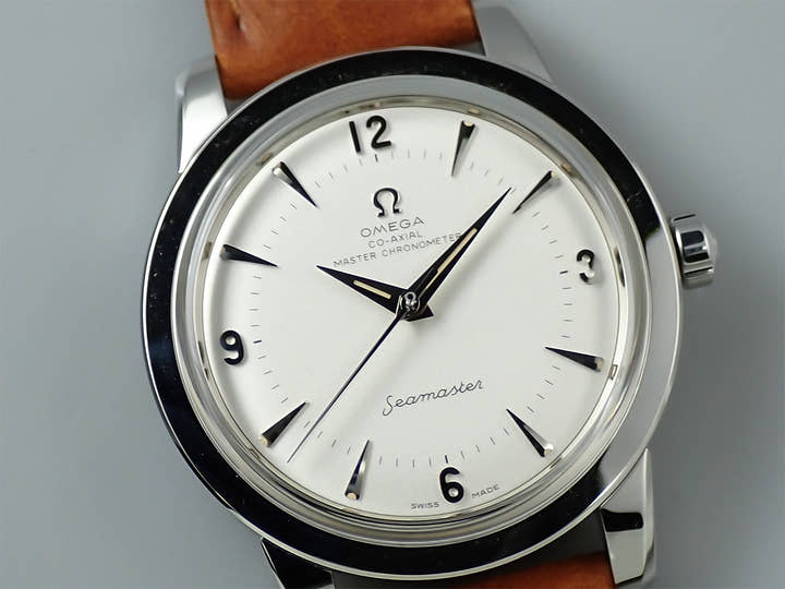 オメガ シーマスター 1948 コーアクシャル マスター クロノメーター 38mm Ref.511.13.38.20.02.001 シルバー文字盤 美品 Z4125245
