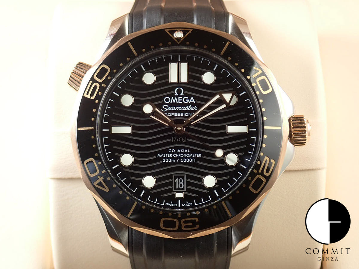 オメガ シーマスター ダイバー 300M コーアクシャル マスター クロノメーター 42MM Ref.210.22.42.20.01.002 ブラック文字盤 美品 H1HPWJCK