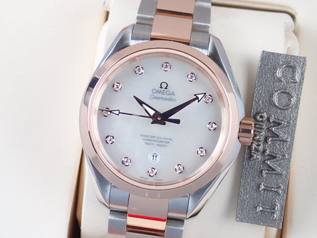 オメガ シーマスター Ref.231.20.34.20.55.001 マザーオブパール文字盤 中古 sea-master-3