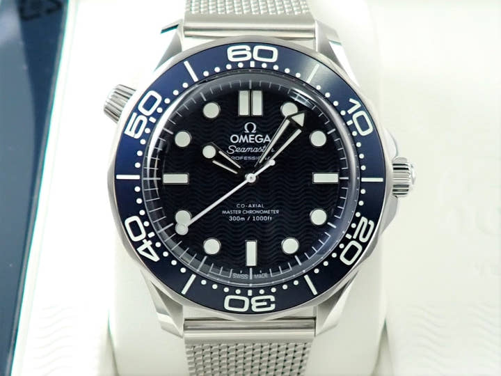 オメガ シーマスター ダイバー 300M コーアクシャル マスター クロノメーター 42MM Ref.210.30.42.20.03.002 ブルー文字盤 未使用 9958J415