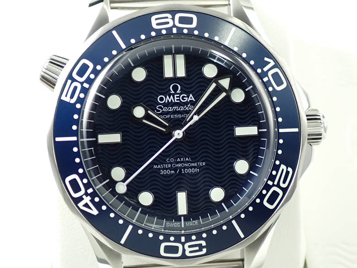 オメガ シーマスター ダイバー 300M コーアクシャル マスター クロノメーター 42MM Ref.210.30.42.20.03.002 ブルー文字盤 未使用 9958J415