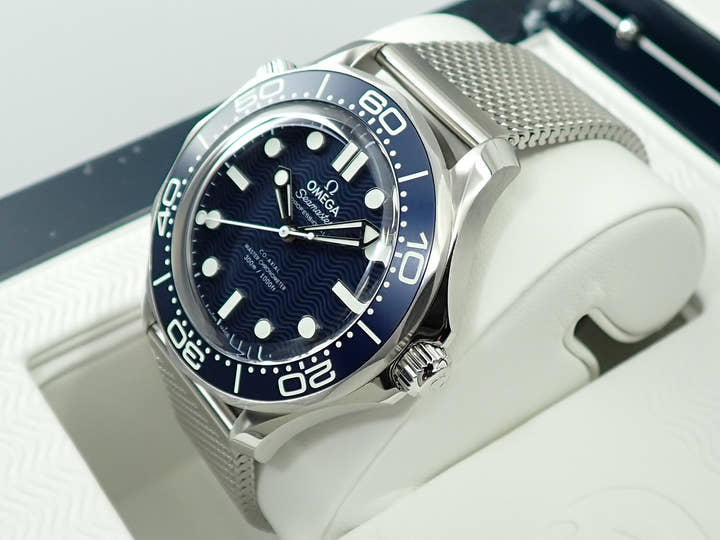 オメガ シーマスター ダイバー 300M コーアクシャル マスター クロノメーター 42MM Ref.210.30.42.20.03.002 ブルー文字盤 未使用 9958J415